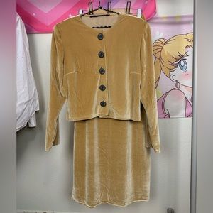 Double D Ranch Velvet Jacket and Maxi Skirt Set Women’s Size M